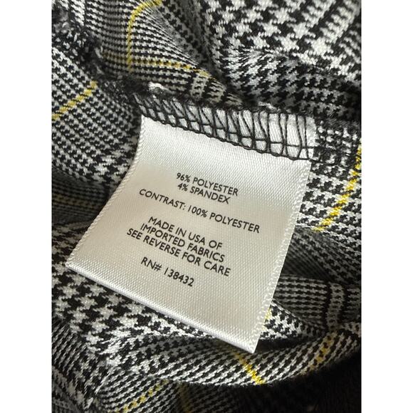 ModCloth cropped plaid ruffle suspender pants size S - Picture 9 of 9